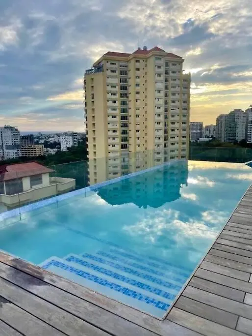 Apartmento En El Corazon De La Ciudad Con Piscina Infinita Y Vista Al Mar Santo Domingo Appartamento